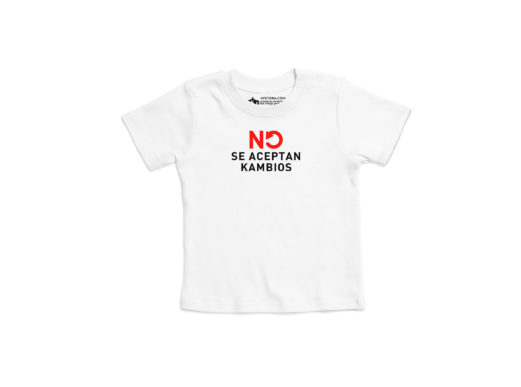 No se aceptan kambios - Camiseta manga corta bebé (Blanco)